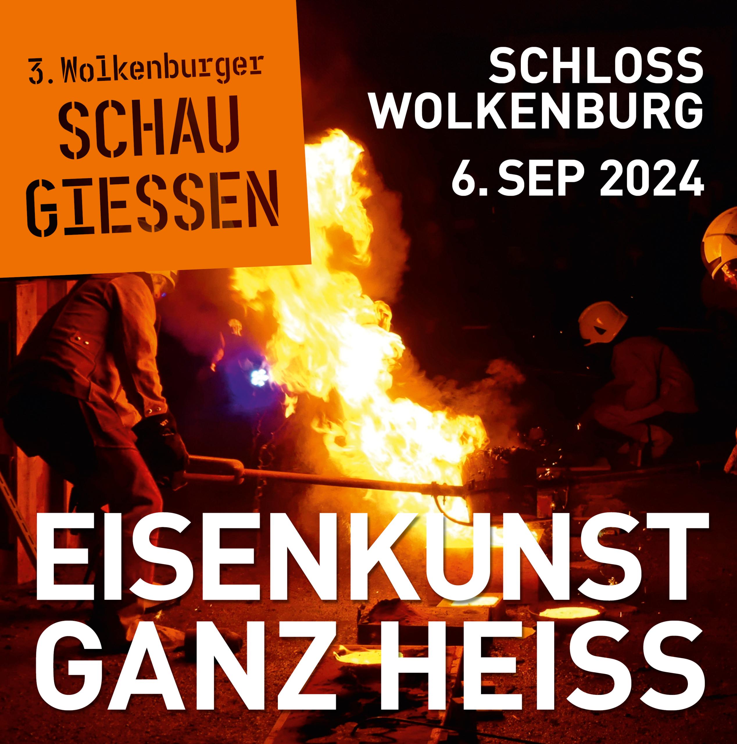 Plakat Ausstellung Schloss Park Kirche Giesel