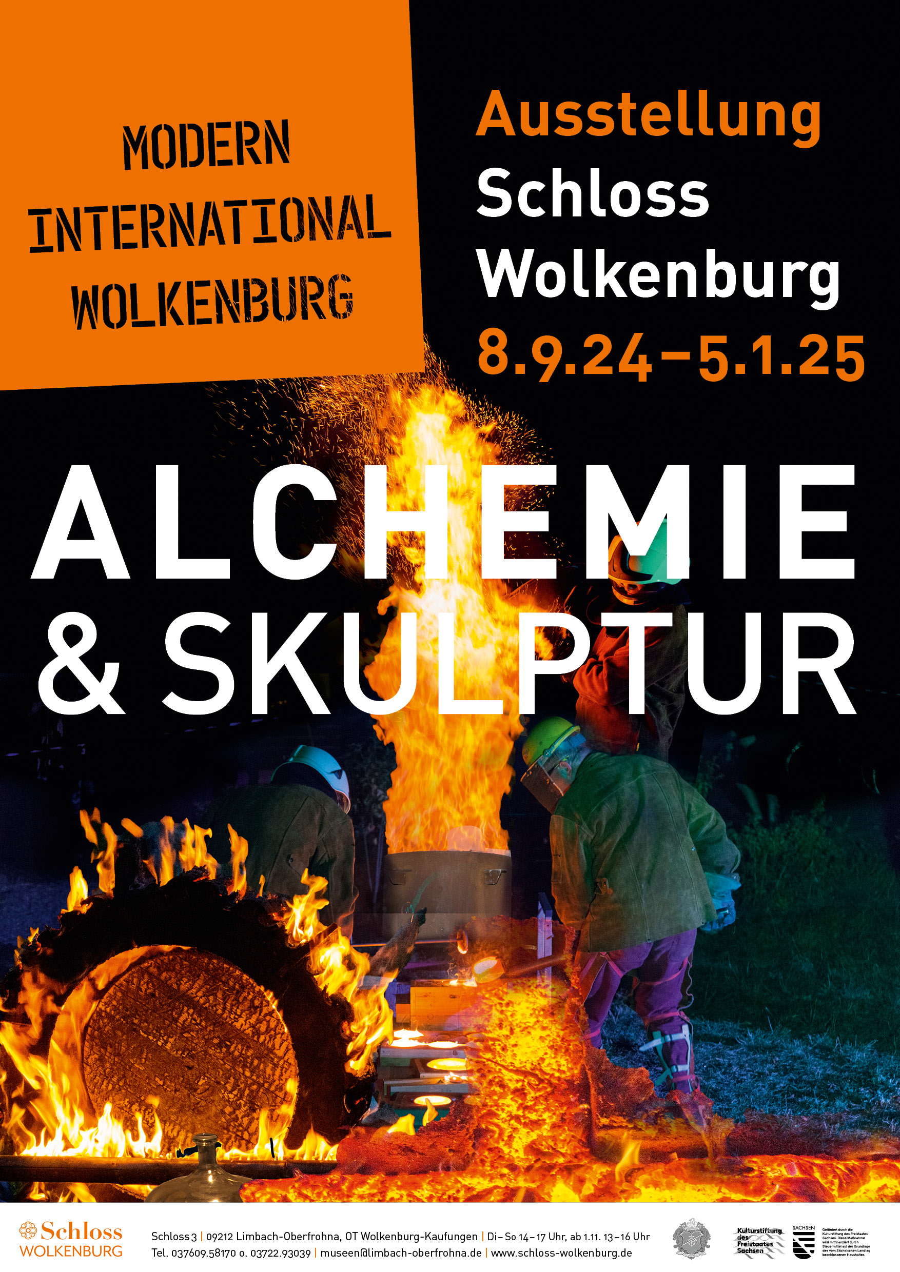 Plakat Ausstellung Alchemie und Skulptur